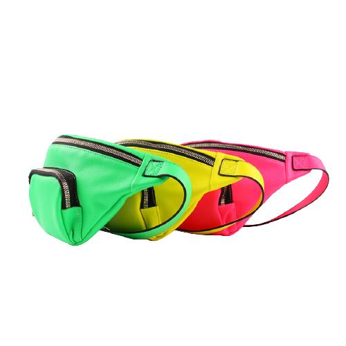Fluorescent Waist Bag With 2 Zipper Pockets (6)