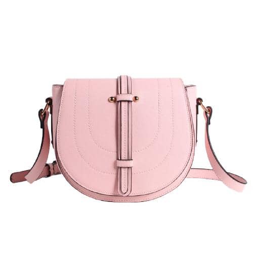 Pink Crossbody Bag With Drop Strap (1)
