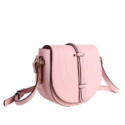 Pink Crossbody Bag With Drop Strap (2)