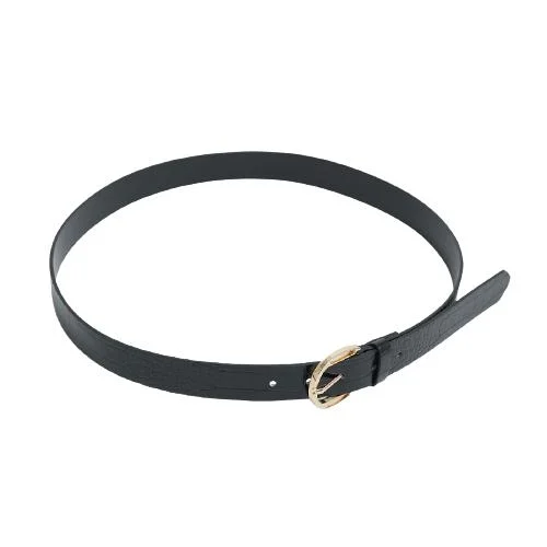 Solid Color Crocodile Belt With Metal Pin Buckle (7)