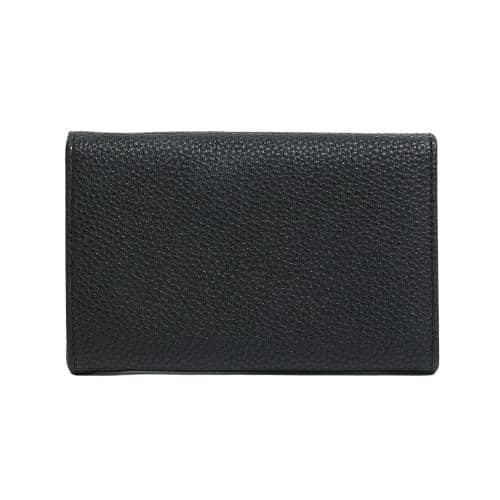 Solid Color Grain Pu Wallet With Light Gold Securing Hasp On Flap (6)