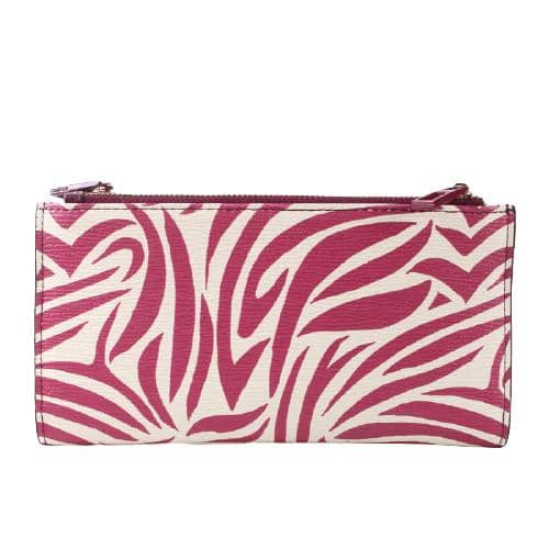 Pink Zebra Pattern Pu Coin Purse With Zipper And Card Holders (3)